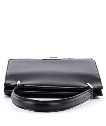 Black Leather Square G Bag pas chere