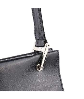 Black Leather Square G Bag pas chere