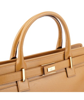 Beige Leather 2-Way Tote du meilleur 