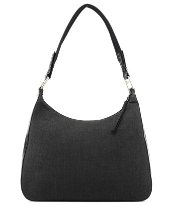 Black Tessuto Leather Shoulder Bag destockage