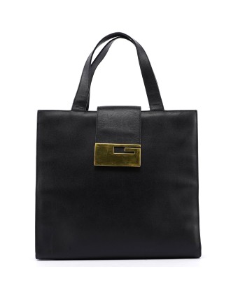 Black Square G Leather Small Tote pas cheres