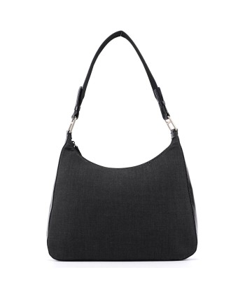 Black Tessuto Leather Shoulder Bag destockage