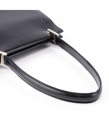 Black Leather Square G Bag pas chere