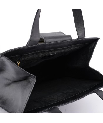 Black Square G Leather Small Tote pas cheres