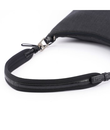 Black Tessuto Leather Shoulder Bag destockage