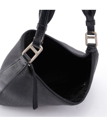 Black Tessuto Leather Shoulder Bag destockage