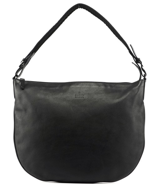 Black Leather Hobo Shoulder Bag plus qu'un jeu 