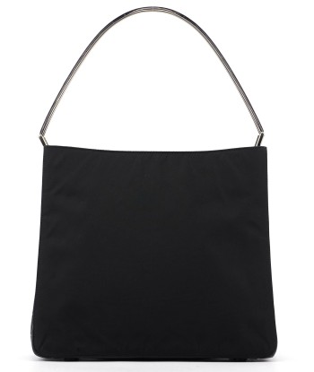 Black Tessuto Metallo Shoulder Bag Pour