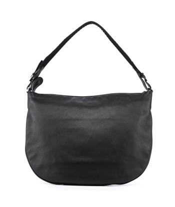 Black Leather Hobo Shoulder Bag plus qu'un jeu 