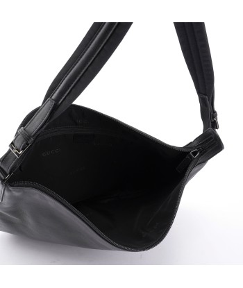 Black Leather Hobo Shoulder Bag plus qu'un jeu 