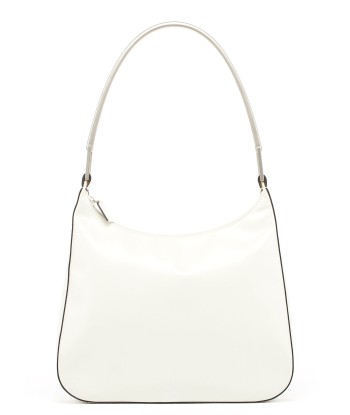 1998 Vitello Metallo White Calfskin Shoulder Bag ouvre sa boutique