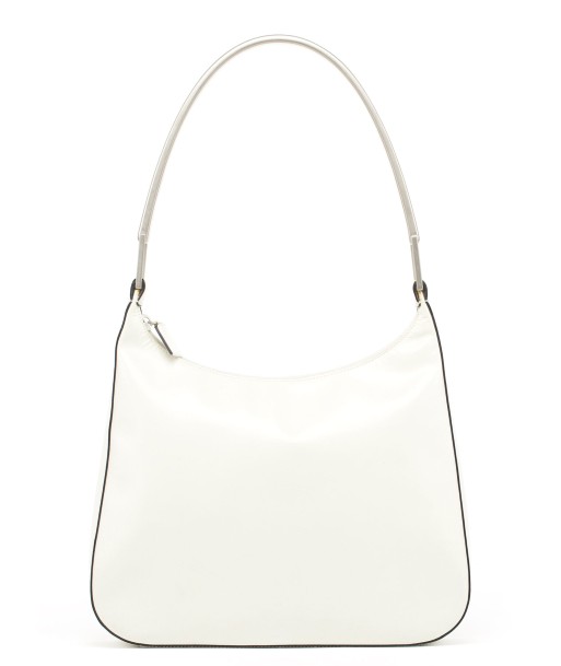 1998 Vitello Metallo White Calfskin Shoulder Bag ouvre sa boutique