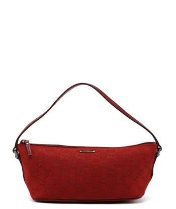 Red GG Monogram Canvas Boat Pochette Venez acheter