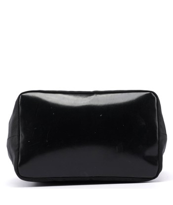 Black Canvas Bamboo Shoulder Bag les ligaments