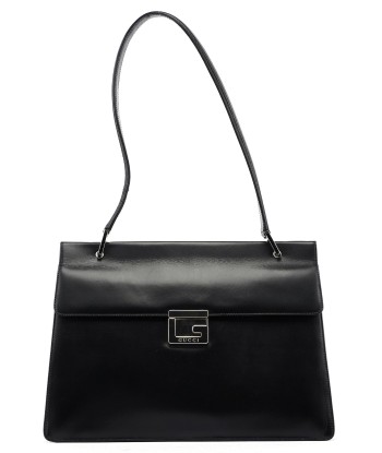 Black Leather Square G Shoulder Bag sur le site 