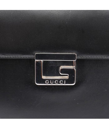 Black Leather Square G Shoulder Bag sur le site 