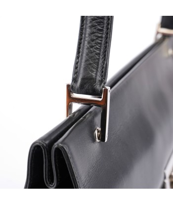 Black Leather Square G Shoulder Bag sur le site 