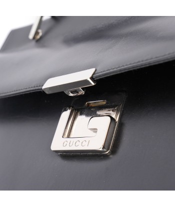 Black Leather Square G Shoulder Bag sur le site 