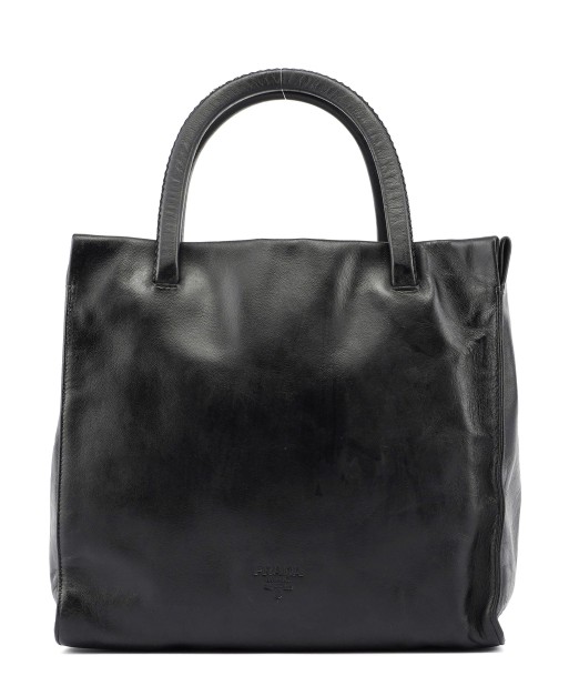 Black Nappa Leather Tote Les magasins à Paris