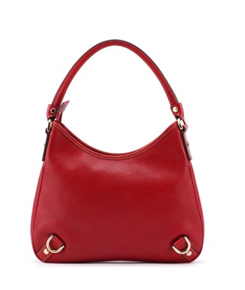 Red Leather D-Ring Shoulder Bag Voir les baskets