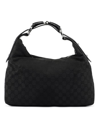 Black Horsebit Hobo Shoulder Bag à prix réduit toute l'année