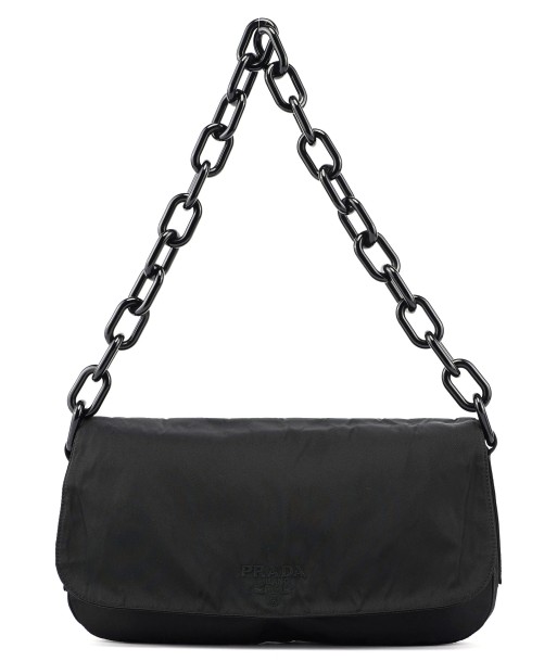 Black Tessuto Plastic Shoulder Bag meilleur choix