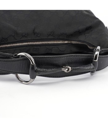 Black Horsebit Hobo Shoulder Bag à prix réduit toute l'année