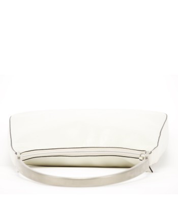 1998 Vitello Metallo White Calfskin Shoulder Bag ouvre sa boutique