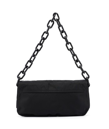 Black Tessuto Plastic Shoulder Bag meilleur choix