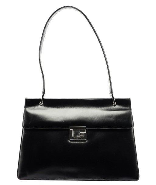 Black Leather Square G Bag 2 - 3 jours ouvrés.