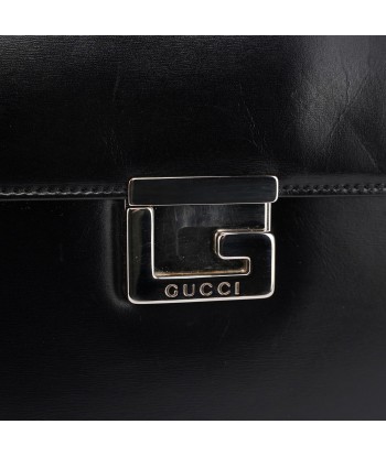 Black Leather Square G Bag 2 - 3 jours ouvrés.