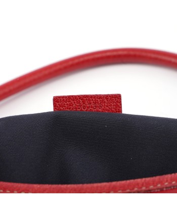 Red Leather D-Ring Shoulder Bag Voir les baskets