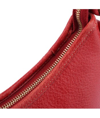 Red Leather D-Ring Shoulder Bag Voir les baskets