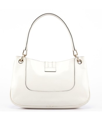 White Patent Leather Jackie Shoulder Bag en ligne