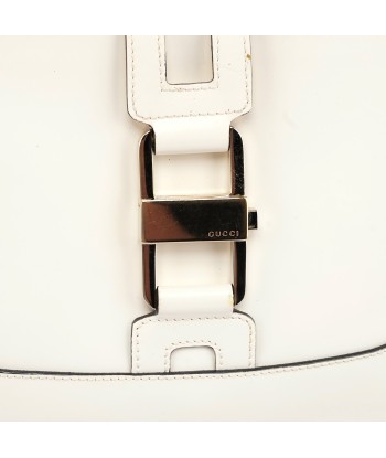 White Patent Leather Jackie Shoulder Bag en ligne