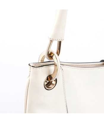 White Patent Leather Jackie Shoulder Bag en ligne