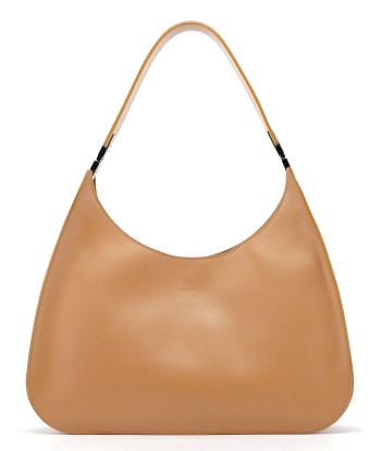 Beige Vitello Leather Shoulder Bag vente chaude votre 