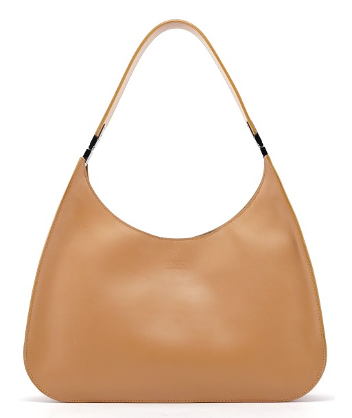 Beige Vitello Leather Shoulder Bag vente chaude votre 