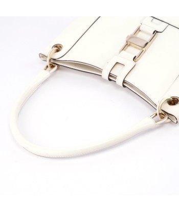 White Patent Leather Jackie Shoulder Bag en ligne