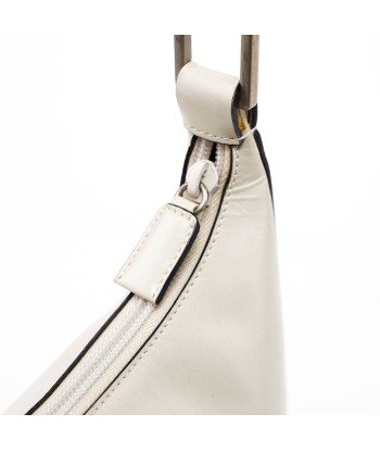 1998 Vitello Metallo White Calfskin Shoulder Bag ouvre sa boutique