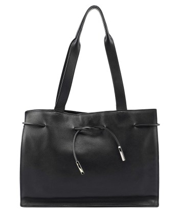 Black Calfskin Drawstring Tote Bag Venez découvrir notre 