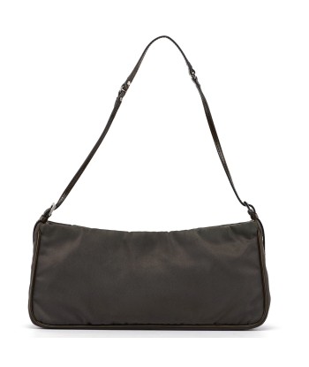 Brown Tessuto Mini Hobo rembourrage situé sous