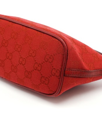 Red GG Monogram Canvas Boat Pochette Venez acheter