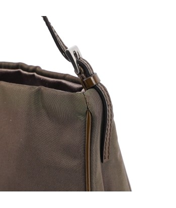 Brown Tessuto Mini Hobo rembourrage situé sous