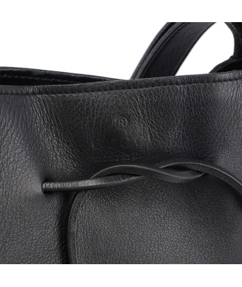 Black Calfskin Drawstring Tote Bag Venez découvrir notre 