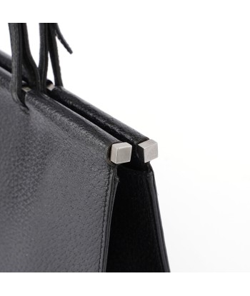 Black Leather Top Handle Bag acheter en ligne