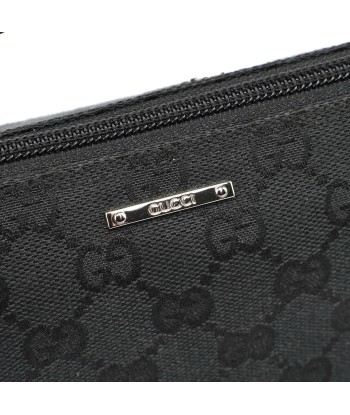 Black GG Monogram Canvas Boat Pochette ou a consommer sur place