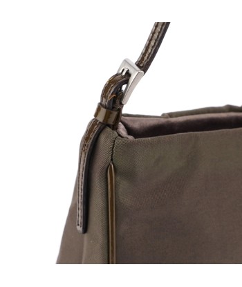 Brown Tessuto Mini Hobo rembourrage situé sous