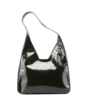 1998 Dark Green Patent Leather Geometric Hobo Découvrez la collection