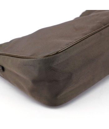 Brown Tessuto Mini Hobo rembourrage situé sous